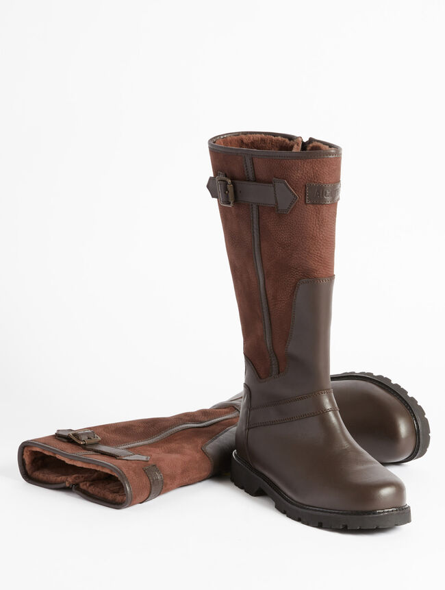 Aigle La Botte D'expert Pour Les Longues Marches : Cuir GORE-TEX Et Fourrée Femme