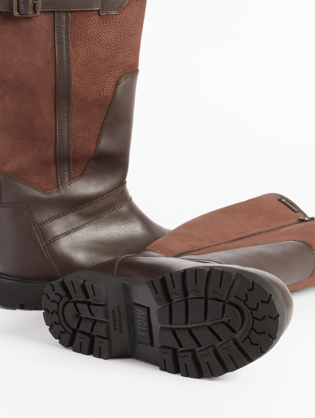 Aigle La Botte D'expert Pour Les Longues Marches : Cuir GORE-TEX Et Fourrée Femme