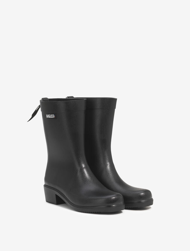 Aigle La Botte De Pluie à Talon Aux Détails équestres Bottes
