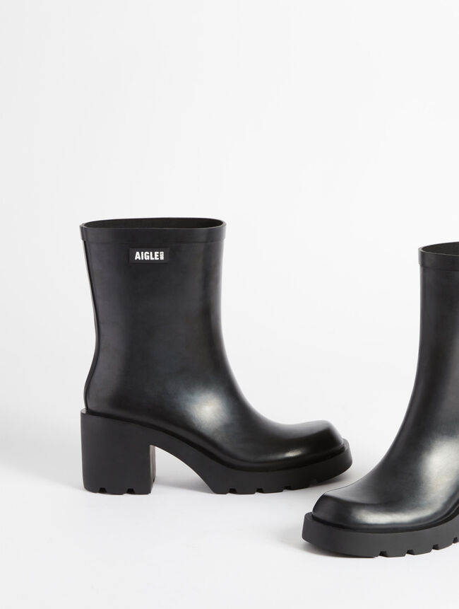 aigle La botte de pluie à talon Monceau le meilleur atout pour allier style et confort en ville. femme