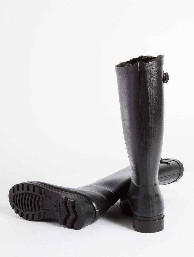 Aigle La Botte De Pluie Boyfriend Fourrée Fabriquée En France Bottes