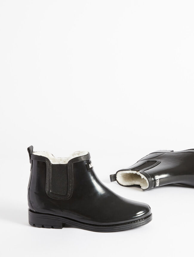 Aigle La Bottine De Pluie Fourrée Empruntée Au Monde équestre Femme