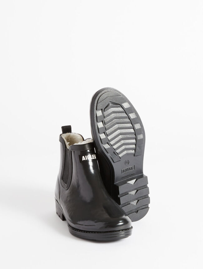 Aigle La Bottine De Pluie Fourrée Empruntée Au Monde équestre Femme