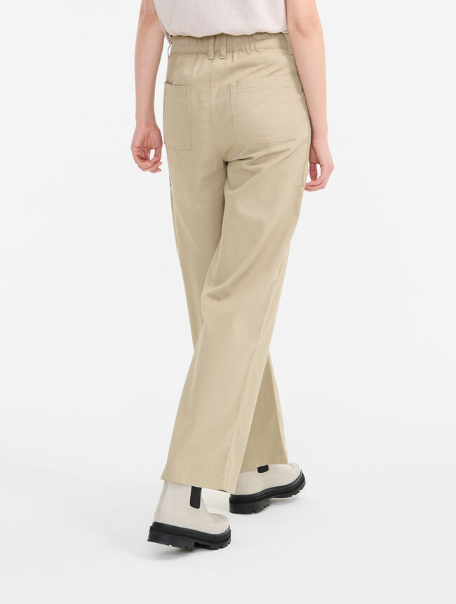 Aigle Pantalon En Twill Decoton Et Lin Indigo Catégories