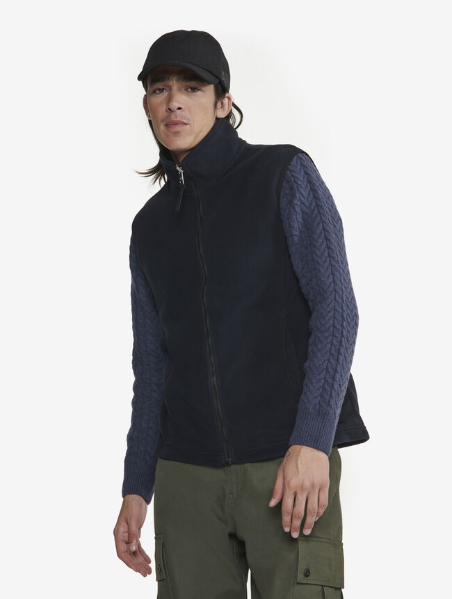 aigle Polaire microfibre légère et chaude T-KIT sans manche avec fermeture éclair catégories