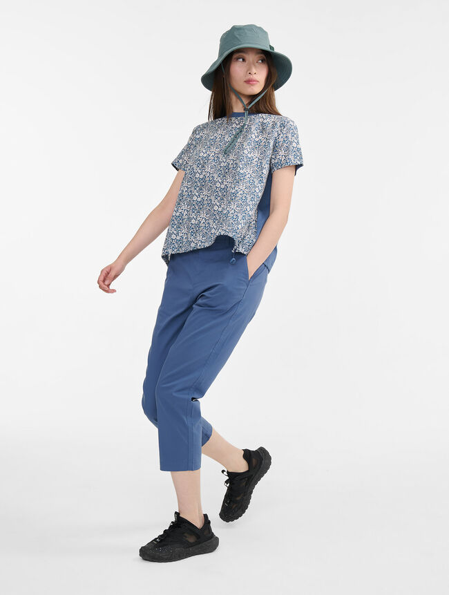 Aigle T-shirt Bi-matiere En Tissu Liberty Catégories