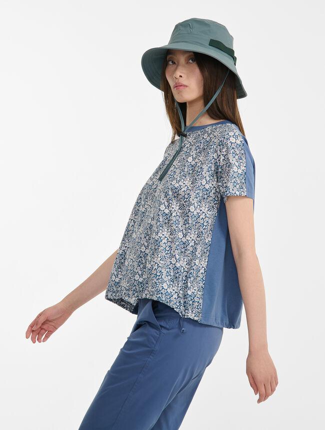 Aigle T-shirt Bi-matiere En Tissu Liberty Catégories