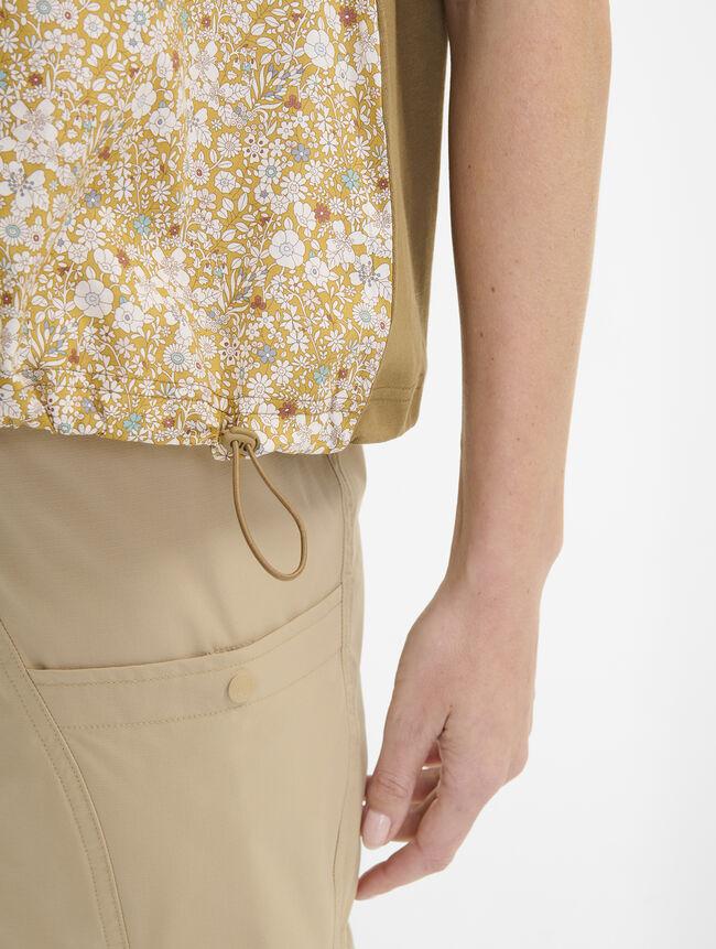 Aigle T-shirt Bi-matiere En Tissu Liberty Catégories