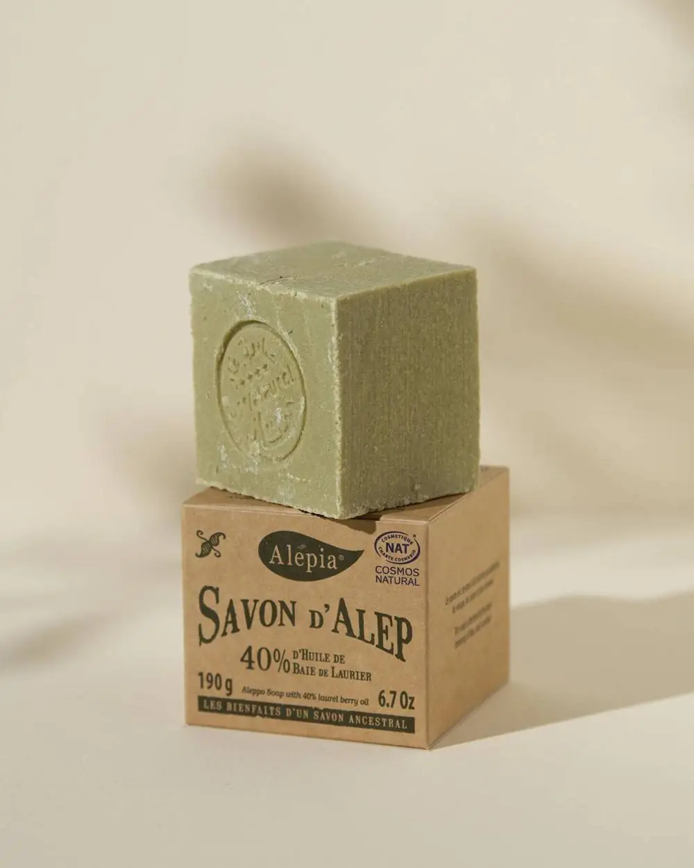 alepia 5x Savon d'Alep Authentique 40% Laurier (FR)