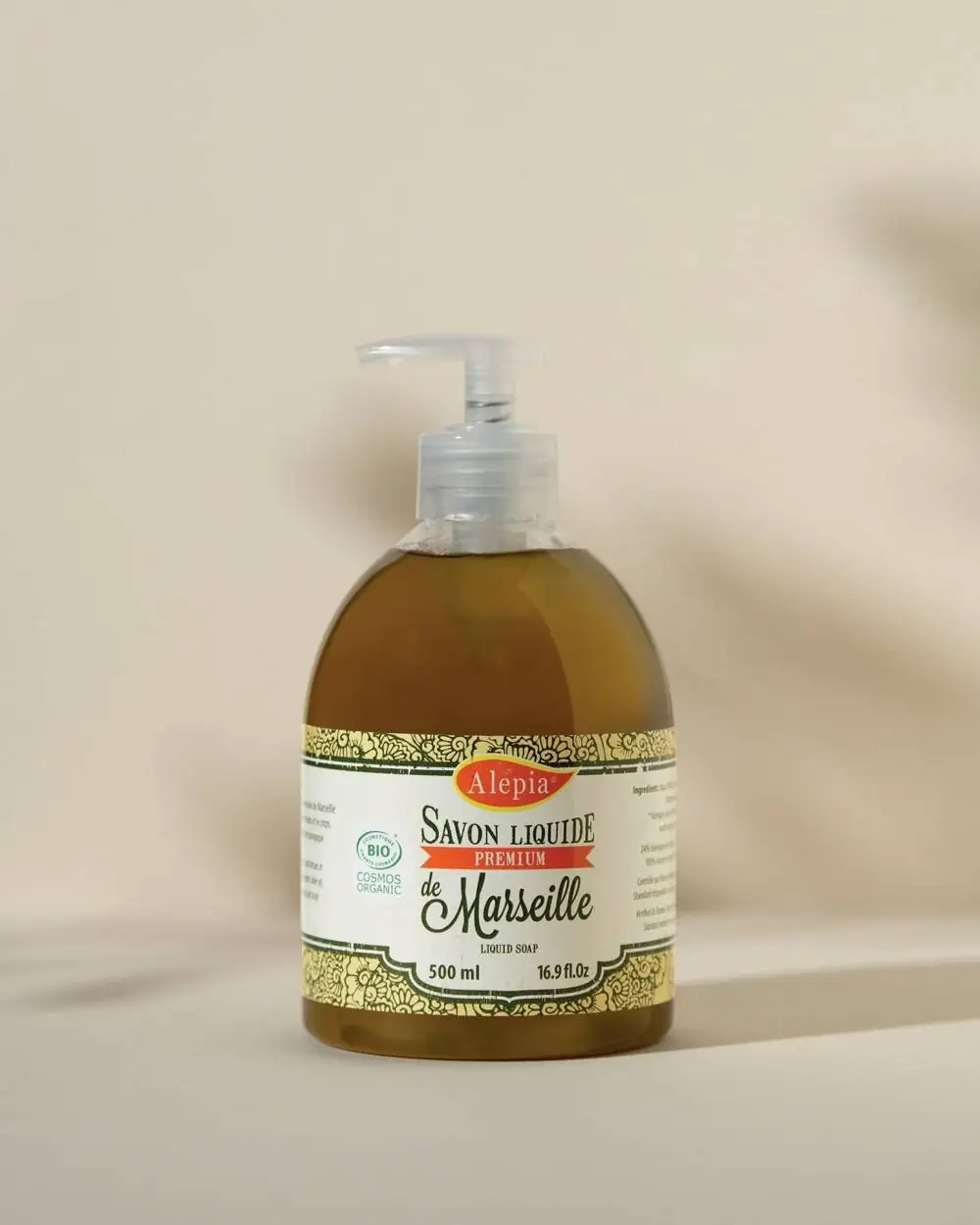 Alepia Savon D'Alep Liquide Premium 15% Laurier
