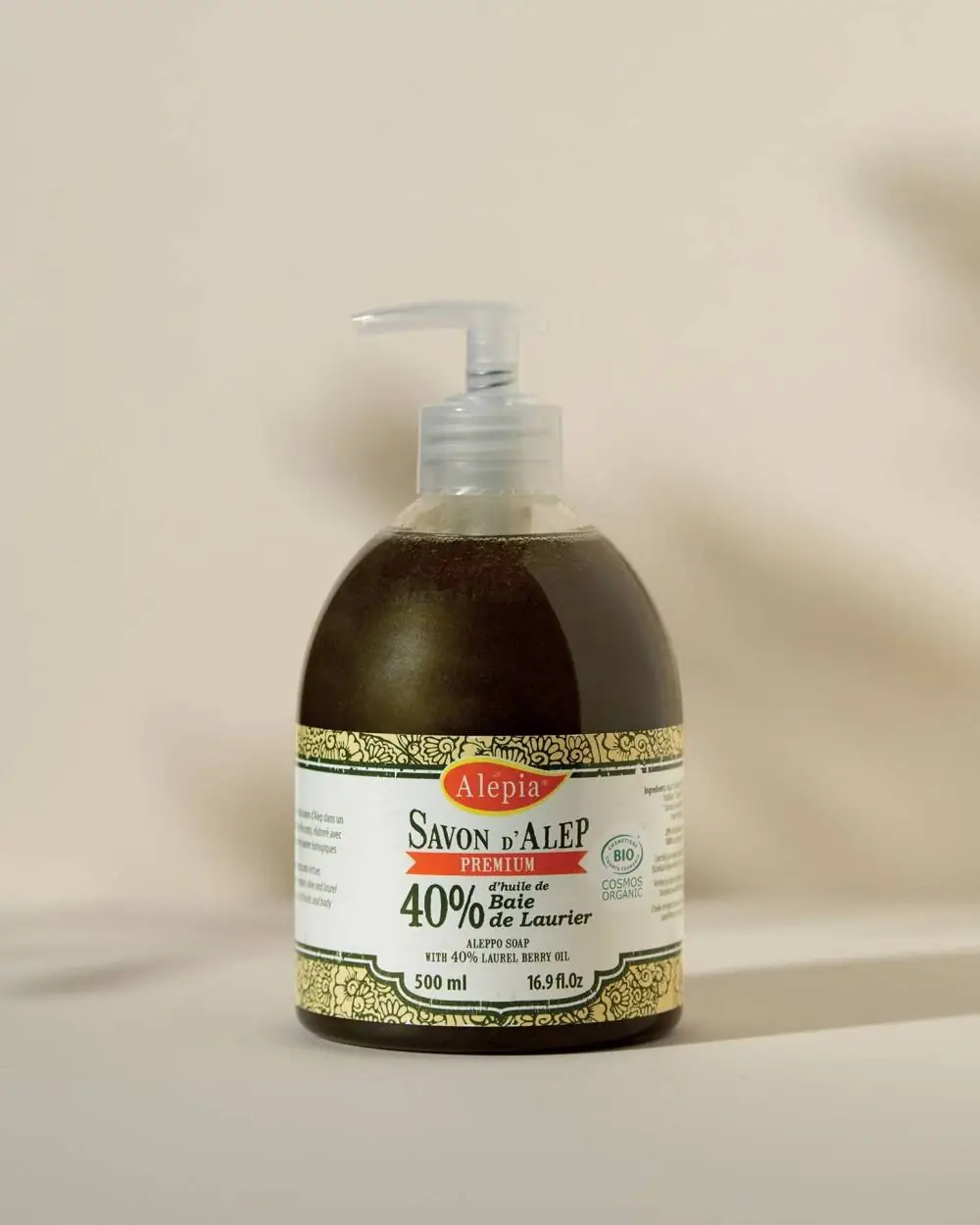 Alepia Savon D'Alep Liquide Premium 40% Laurier