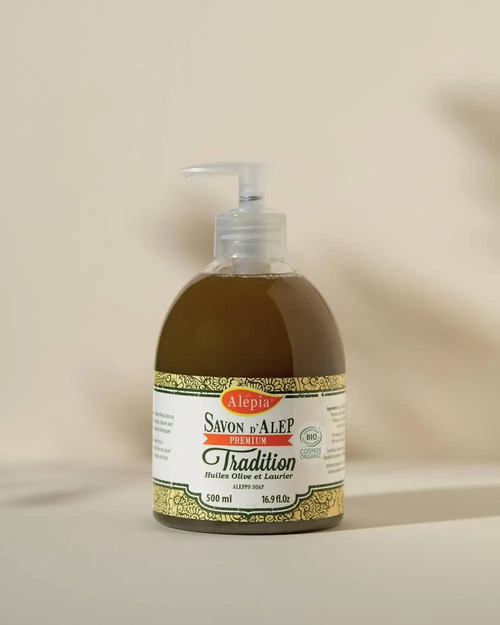 alepia Savon d'Alep liquide Premium Tradition 1% Laurier