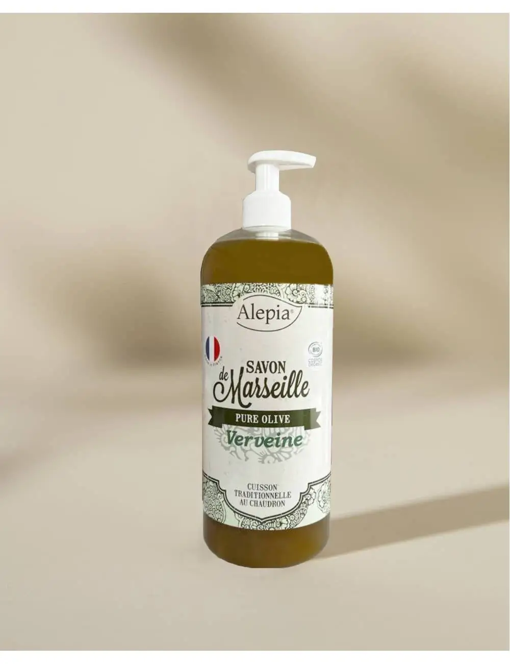 alepia Savon de Marseille liquide Bio Pure Olive à la Verveine - 1 L