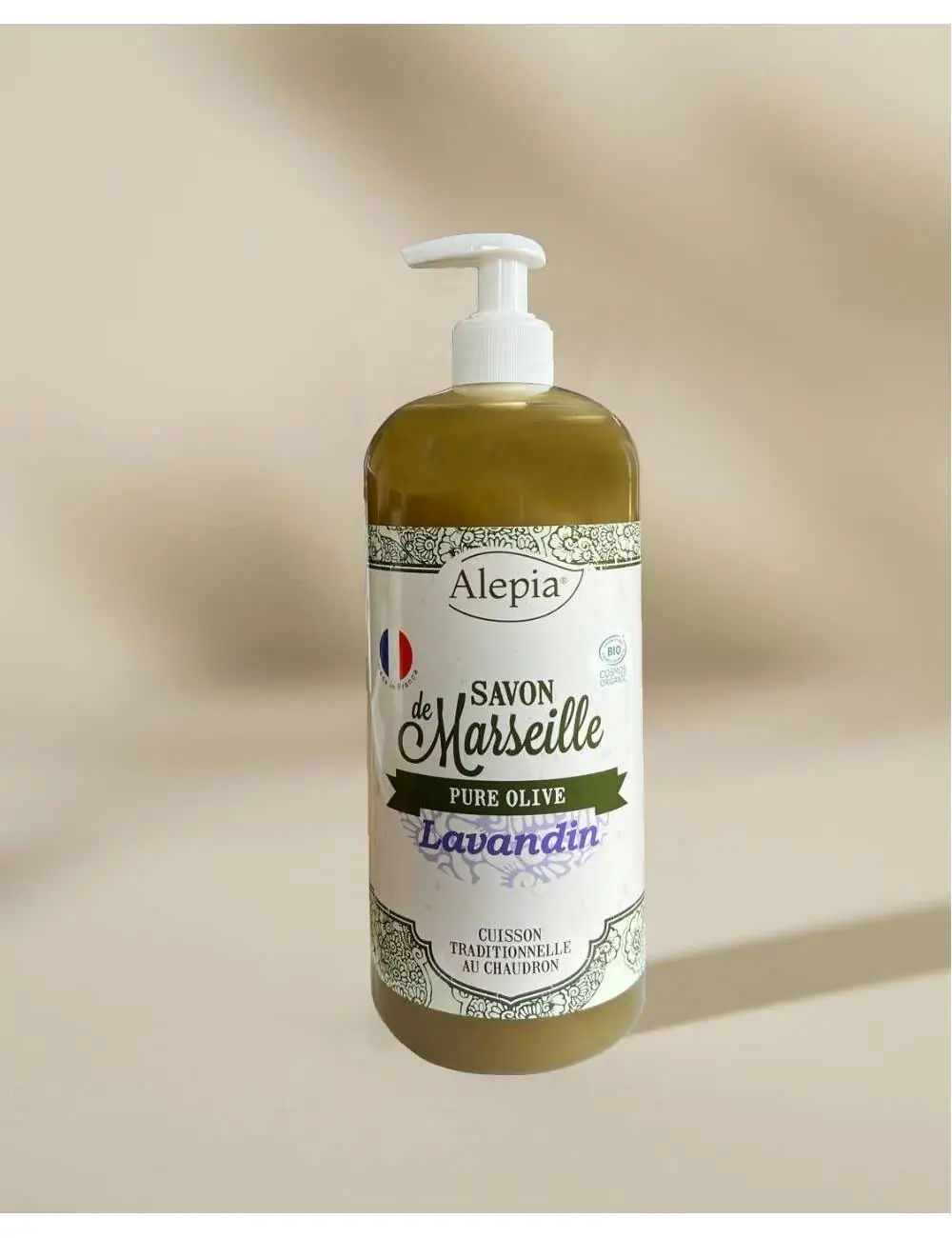 alepia Savon de Marseille liquide Bio Pure Olive au Lavandin - 1 L