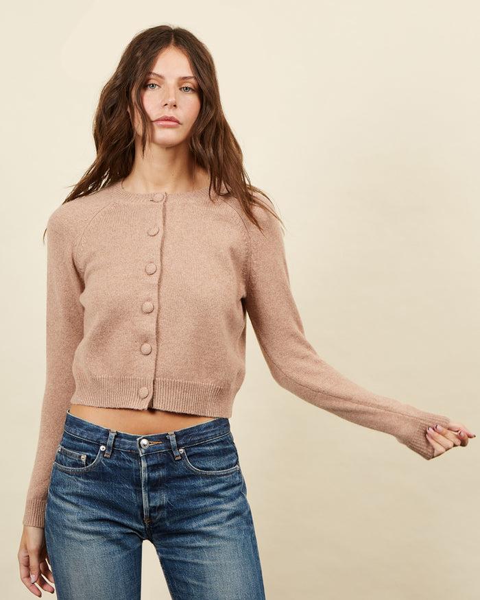 alexandra golovanoff Cardigan Mila beige 15