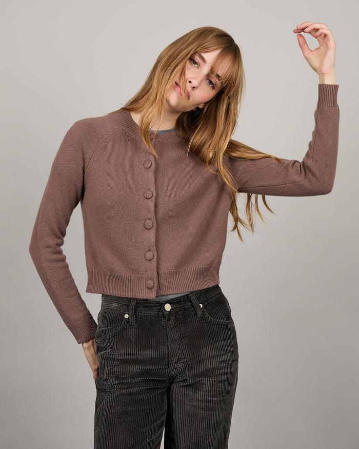 alexandra golovanoff Cardigan Mila brown 17