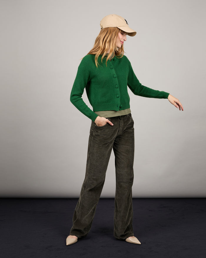 alexandra golovanoff Cardigan Mila green 17