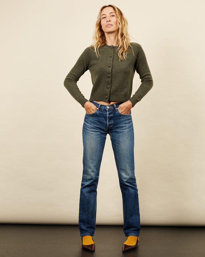 alexandra golovanoff Cardigan Mila kaki 15