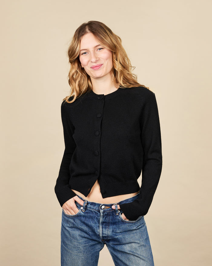 alexandra golovanoff Cardigan Mila Light black 18