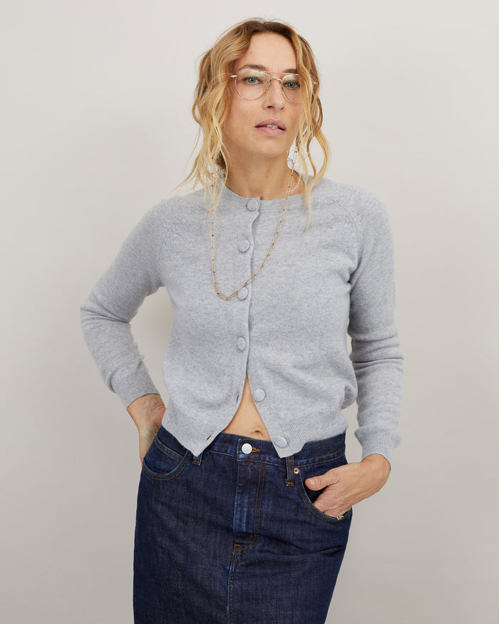 Alexandra Golovanoff Cardigan Mila Light Gris 14