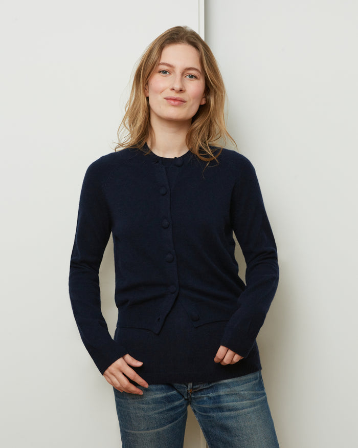 alexandra golovanoff Cardigan Mila Light navy 16