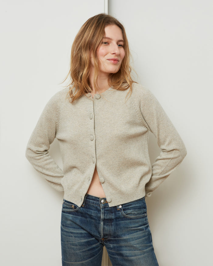 alexandra golovanoff Cardigan Mila Light powder 14