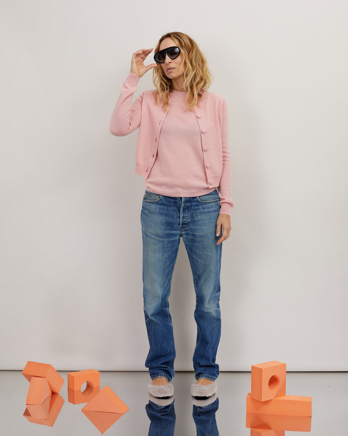 alexandra golovanoff Cardigan Mila Light powder 16