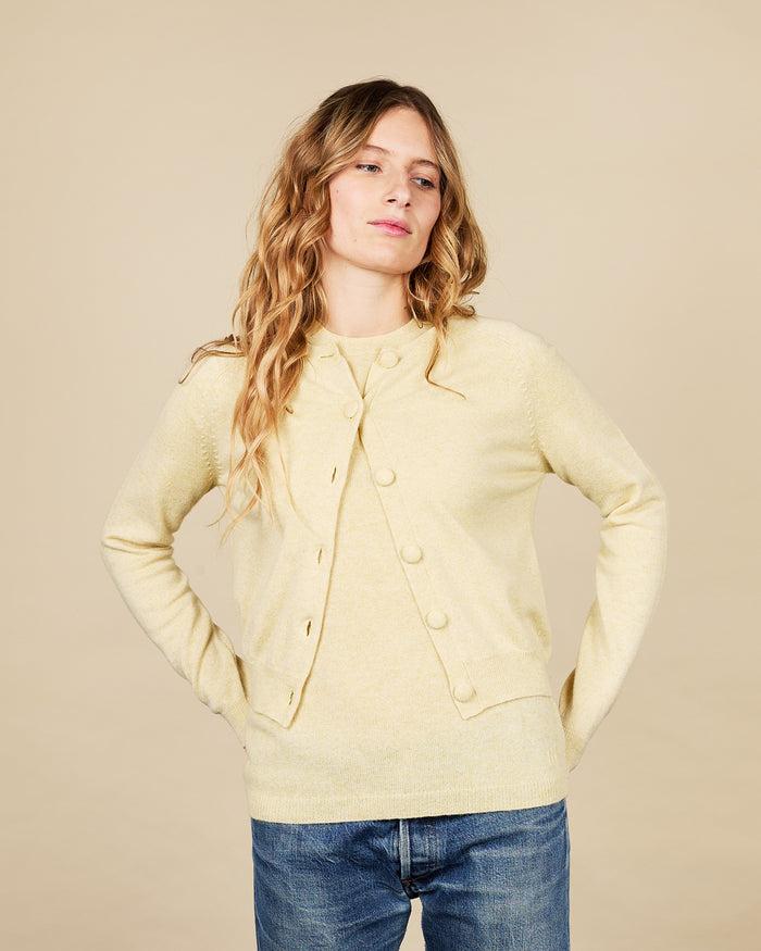 alexandra golovanoff Cardigan Mila Light sun 14
