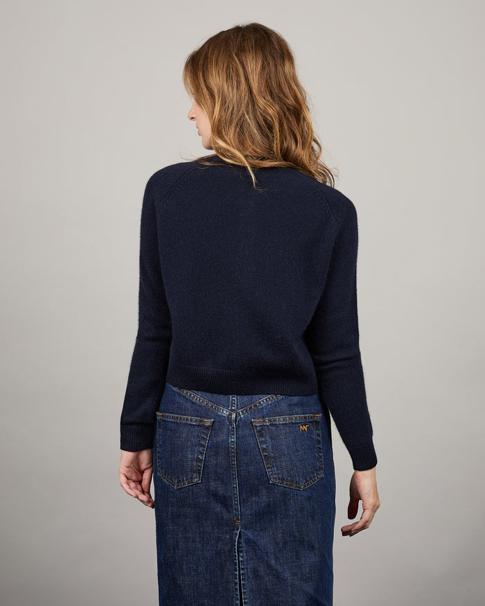 Alexandra Golovanoff Cardigan Mila Navy 17