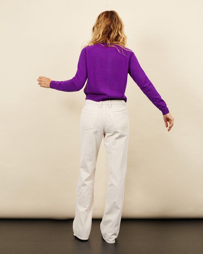 Alexandra Golovanoff Cardigan Mila Purple 15