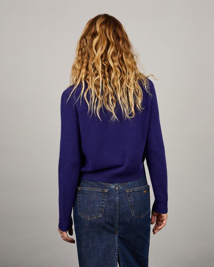 Alexandra Golovanoff Cardigan Mila Purple 17