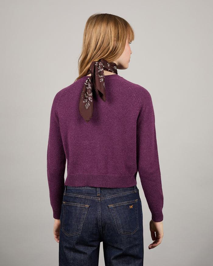 Alexandra Golovanoff Cardigan Mila Violet 17