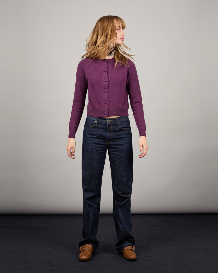 alexandra golovanoff Cardigan Mila violet 17