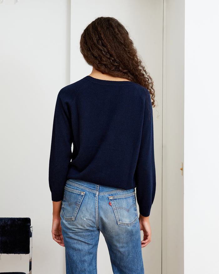Alexandra Golovanoff Catherine Light Navy 13