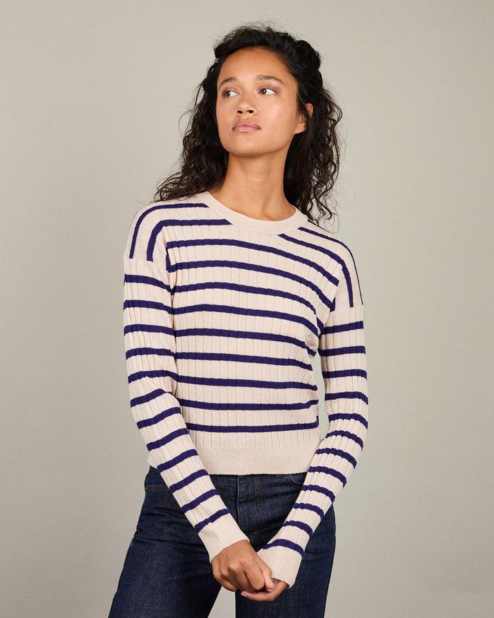 alexandra golovanoff Cécile Stripes avoine 18