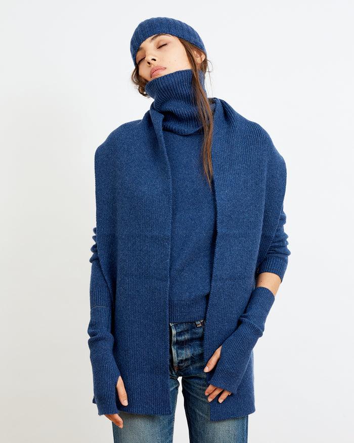 Alexandra Golovanoff Col-écharpe Blue 13