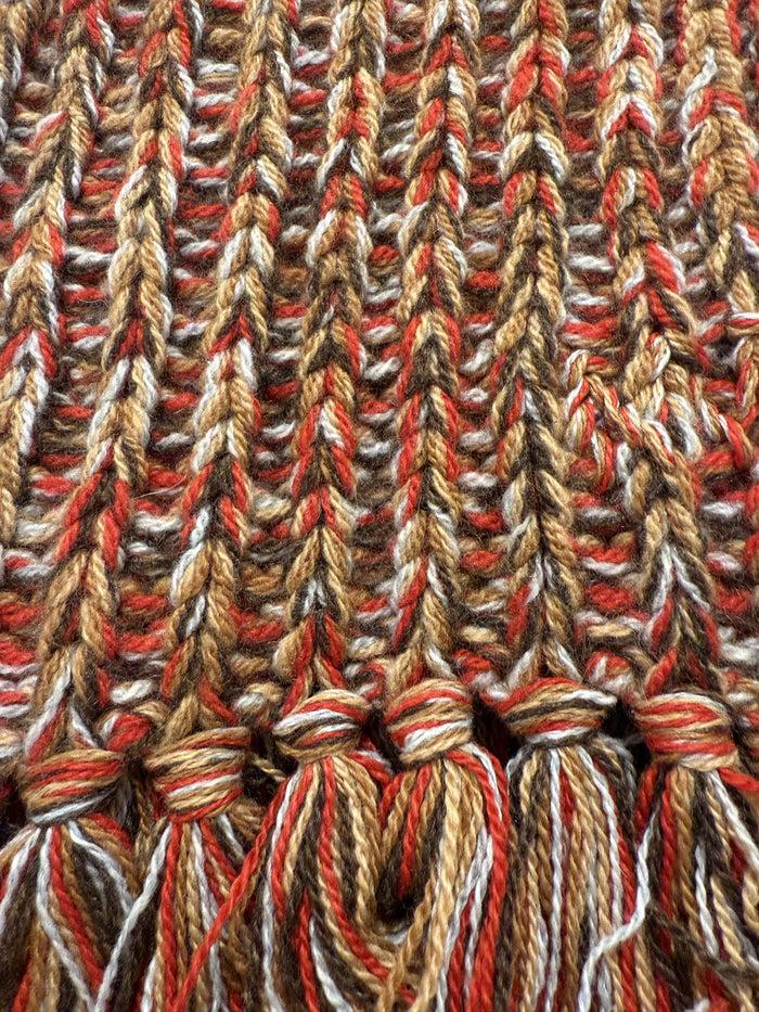 Alexandra Golovanoff Echarpe FDB Chiné Rouge 17