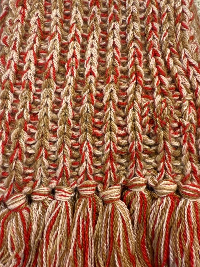 Alexandra Golovanoff Echarpe FDB Chiné Rouge 17