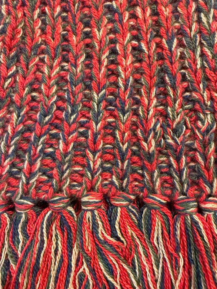 Alexandra Golovanoff Echarpe FDB Chiné Rouge 17