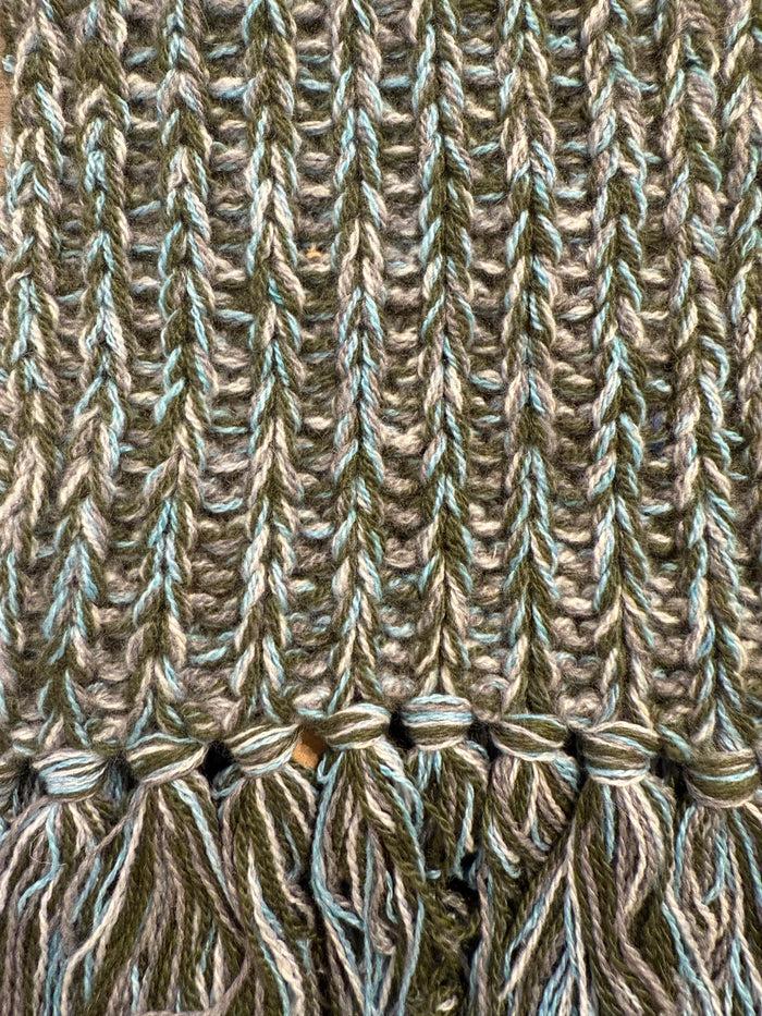 Alexandra Golovanoff Echarpe FDB Chiné Vert 17