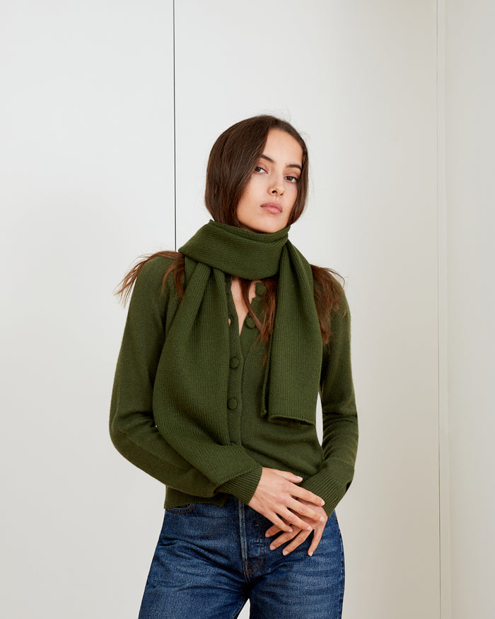 Alexandra Golovanoff Echarpe Kaki 13