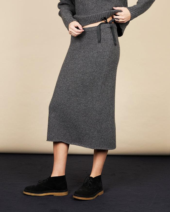 alexandra golovanoff Jupe Maxi charbon 17