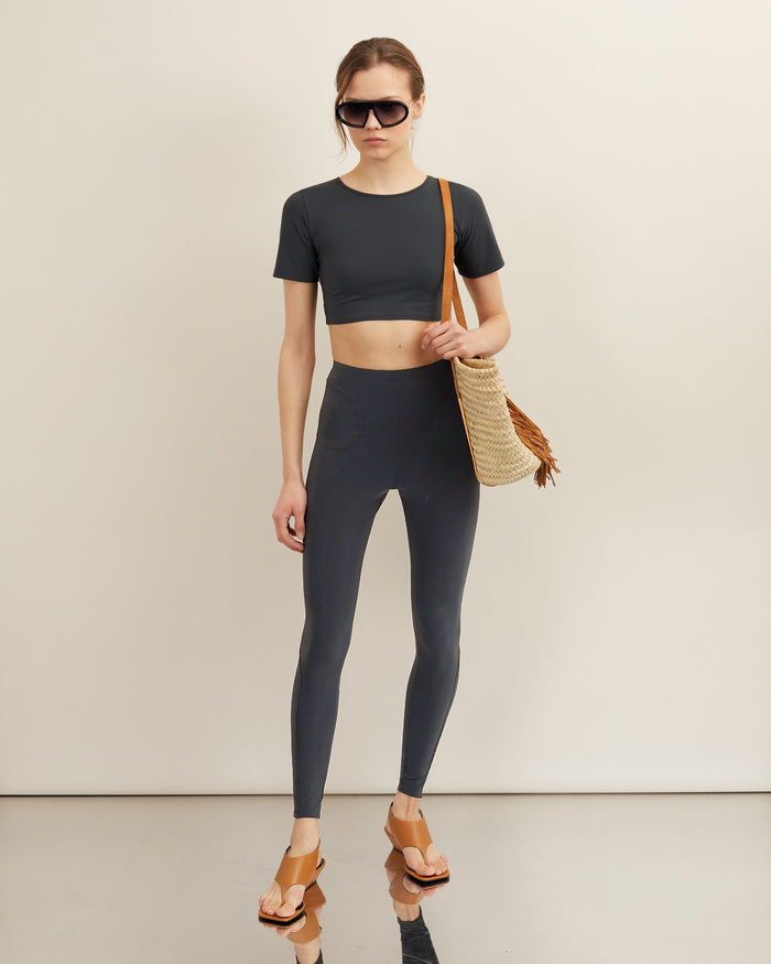 alexandra golovanoff Legging sport gris 16