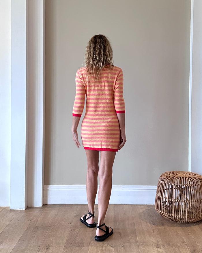 Alexandra Golovanoff Robe Cam Sponge Abricot 14