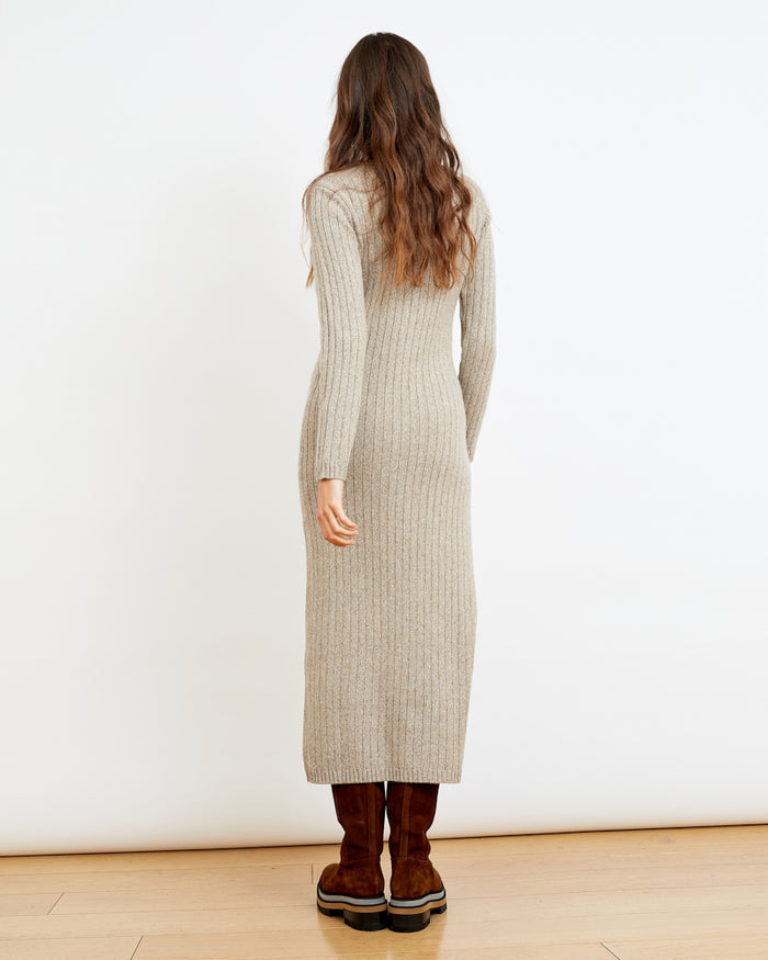 Alexandra Golovanoff Robe Maxi Beige 13