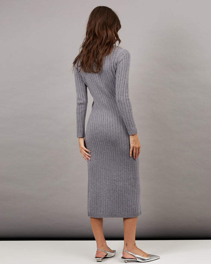 Alexandra Golovanoff Robe Maxi Grey 15