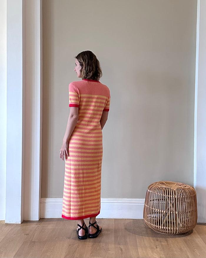 Alexandra Golovanoff Robe Maxi Stripes Pivoine 14