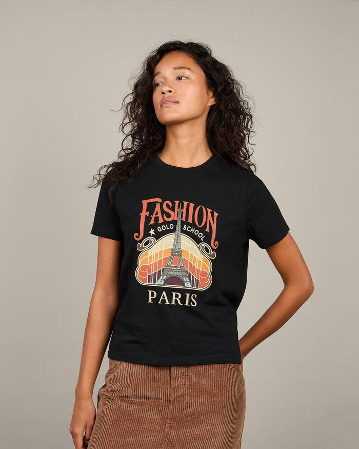 Alexandra Golovanoff T-shirt Paris Noir 17