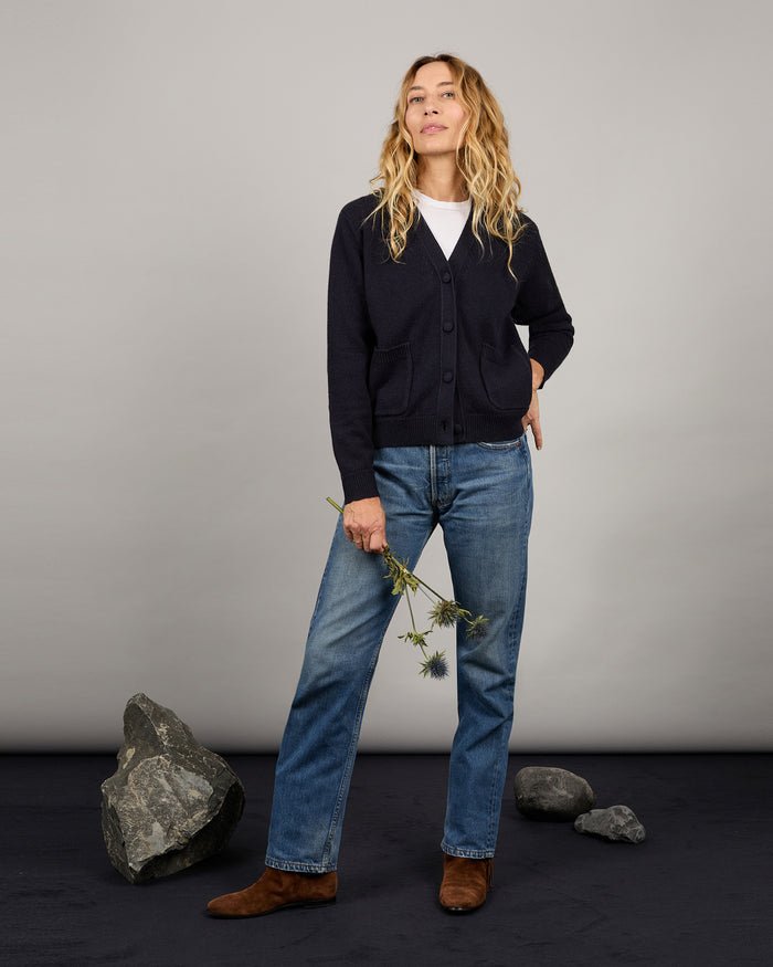 alexandra golovanoff Cardigan Granny natura coal 17