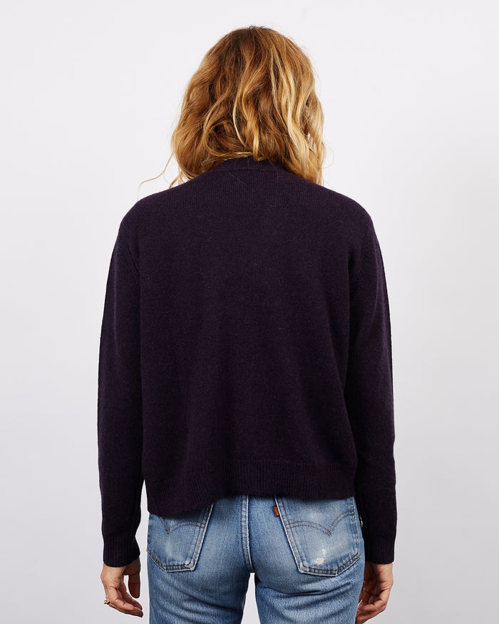 Alexandra Golovanoff Cardigan Granny Purple Black 15
